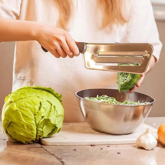 2-Blade Vegetable Cutter & Slicer Multi-Functional Slicing Knife with Peeler